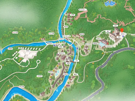 钦州结合景区手绘地图智慧导览和720全景技术，可以让景区更加“动”起来，为游客提供更加身临其境的导览体验。